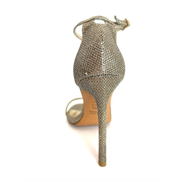 STUART WEITZMAN Platform Sandal Glitter Heel 6.5 - Picture 4 of 12